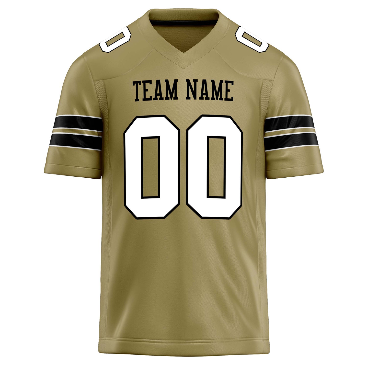 Personalized Vegas & Gold White Solid Colour Football Jersey
