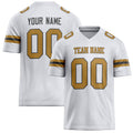 Personalized White Brown Solid Colour Football Jersey FT02240730WH539