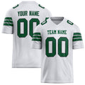 Personalized White Green Solid Colour Football Jersey FT02240730WH548