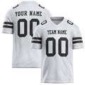 Personalized White Black Solid Colour Football Jersey FT02240730WH549