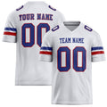 Personalized White Royal Solid Colour Football Jersey FT02240730WH554