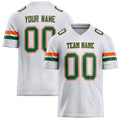 Personalized White Kelly Green Solid Colour Football Jersey FT02240730WH555