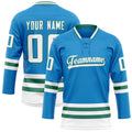Personalized Blue & Kelly Green Solid Colour Hockey Jersey