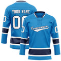 Personalized Blue & Navy Solid Colour Hockey Jersey