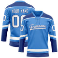 Personalized Electric & Blue Navy Solid Colour Hockey Jersey