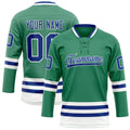 Personalized Green & Royal Solid Colour Hockey Jersey
