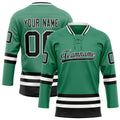 Personalized Green & Black Solid Colour Hockey Jersey