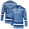 Personalized Light & Blue Royal Solid Colour Hockey Jersey