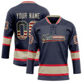 Personalized Navy & Cream Solid Colour Hockey Jersey