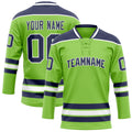 Personalized Neon & Green Navy Solid Colour Hockey Jersey