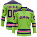 Personalized Neon & Green Navy Solid Colour Hockey Jersey