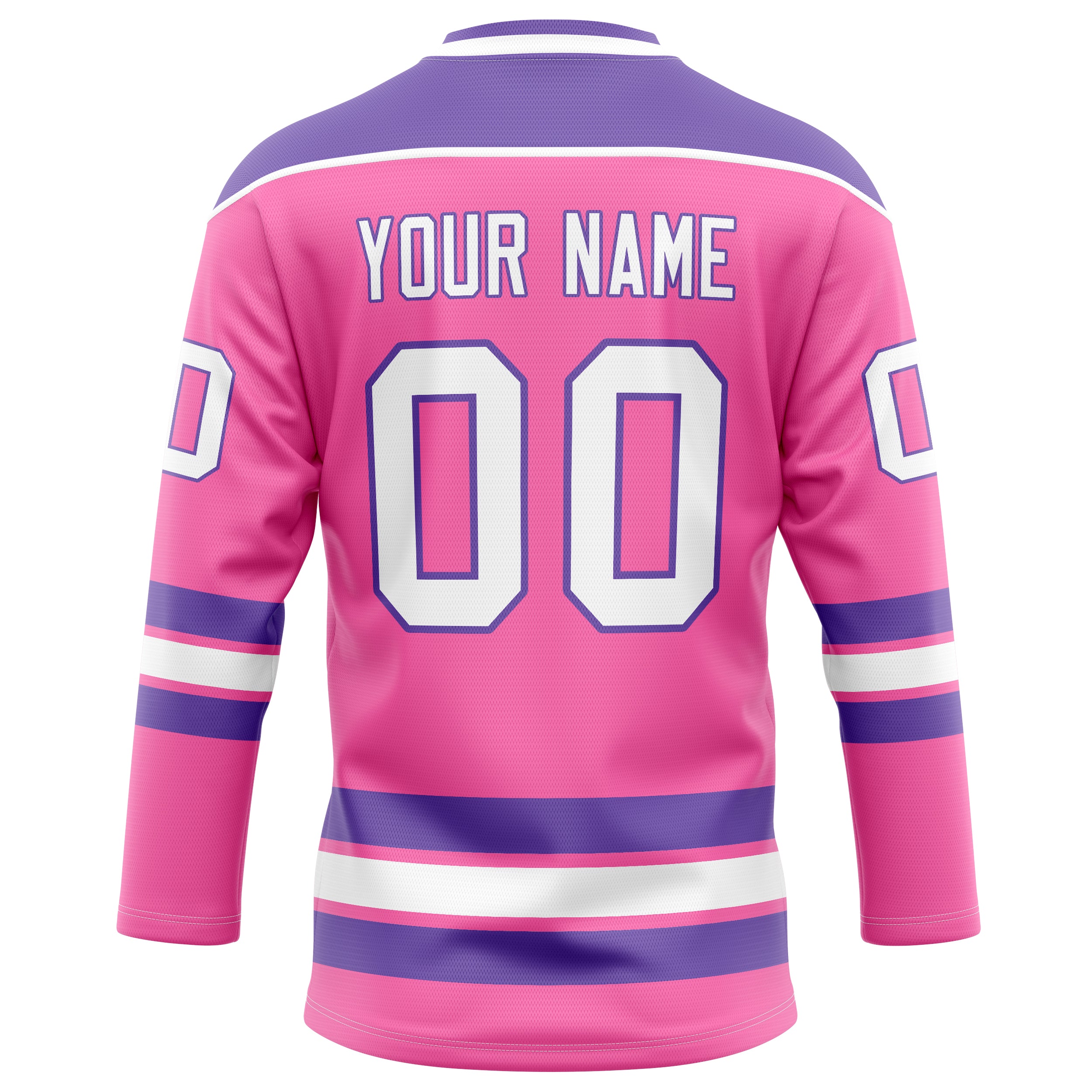Personalized Pink & Purple Solid Colour Hockey Jersey