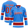 Personalized Powder & Blue Maroon Solid Colour Hockey Jersey