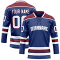 Personalized Royal & Maroon Solid Colour Hockey Jersey