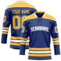 Personalized Royal & Gold Solid Colour Hockey Jersey