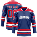 Personalized Royal & Red Solid Colour Hockey Jersey