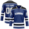 Personalized Royal & Black Solid Colour Hockey Jersey