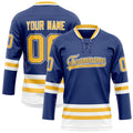 Personalized Royal & Gold Solid Colour Hockey Jersey