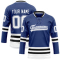 Personalized Royal & Black Solid Colour Hockey Jersey