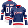 Personalized Royal & Red Solid Colour Hockey Jersey