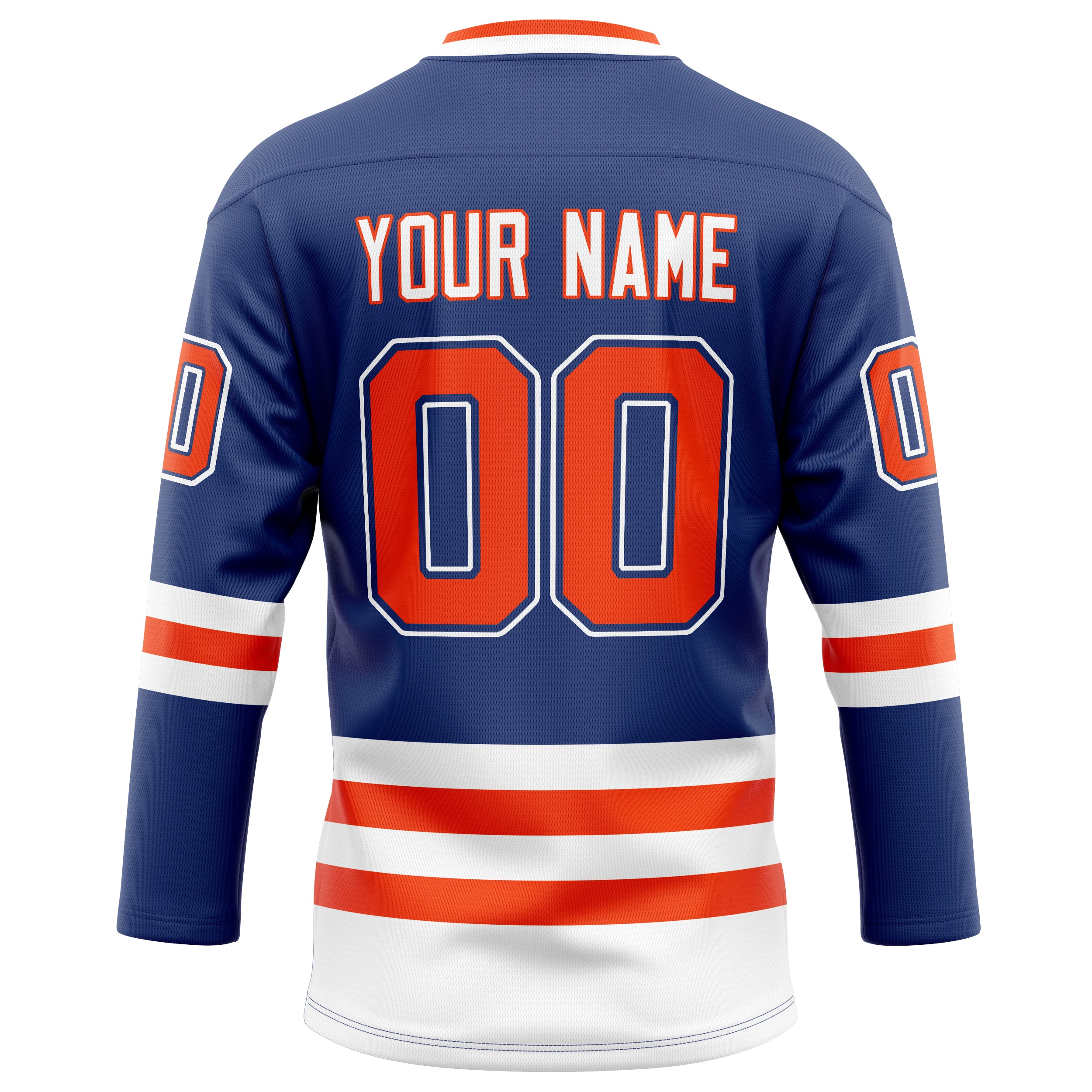 Personalized Royal & Red Solid Colour Hockey Jersey