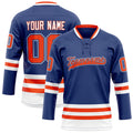 Personalized Royal & Red Solid Colour Hockey Jersey