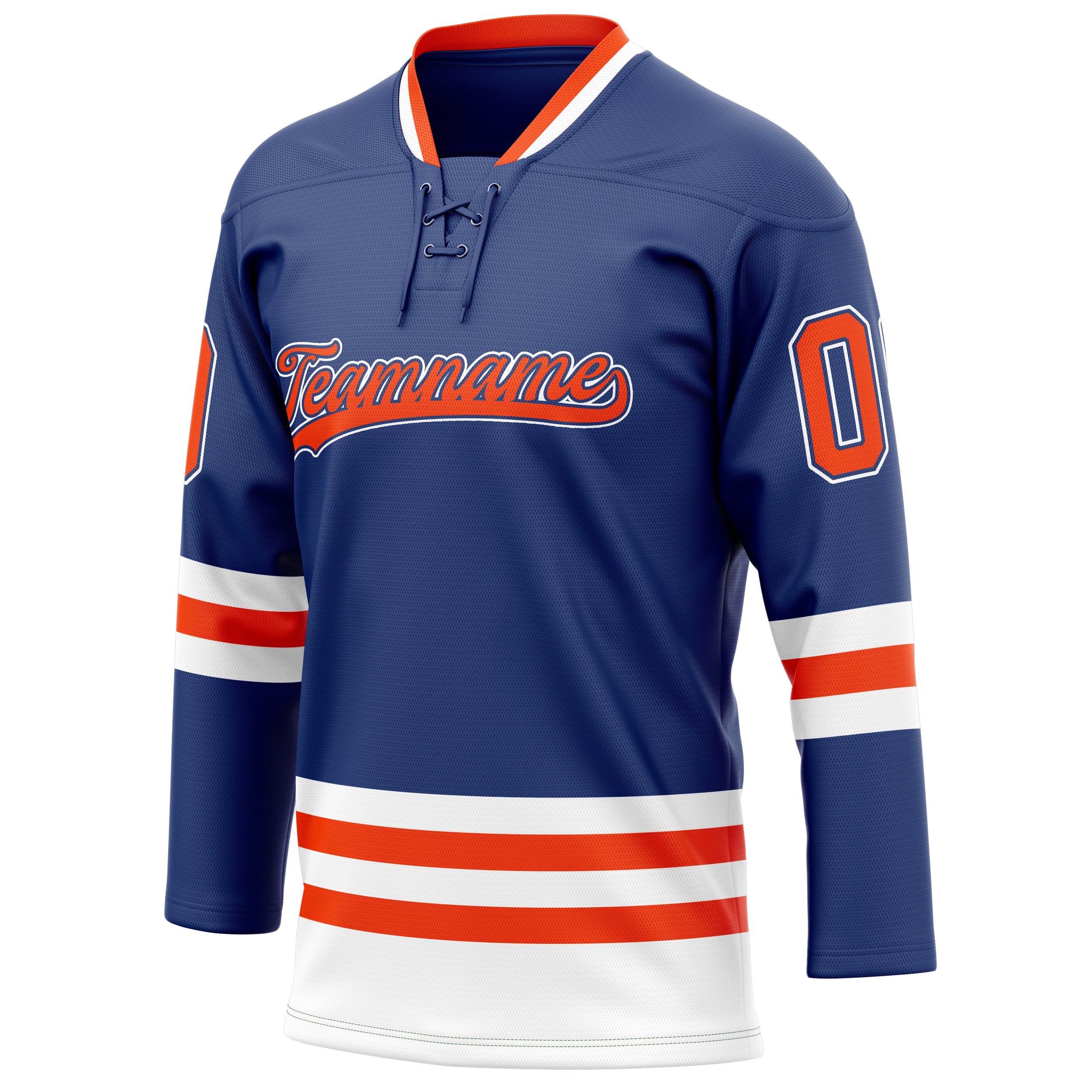 Personalized Royal & Red Solid Colour Hockey Jersey