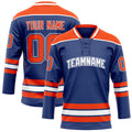 Personalized Royal & Orange Solid Colour Hockey Jersey