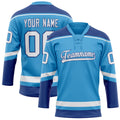 Personalized Sky & Blue Royal Solid Colour Hockey Jersey